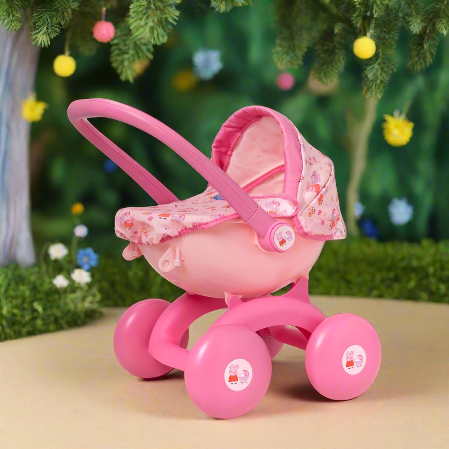 Peppa Pig 4-in-1 My First Pram – Official Toy Pushchair for Toddlers