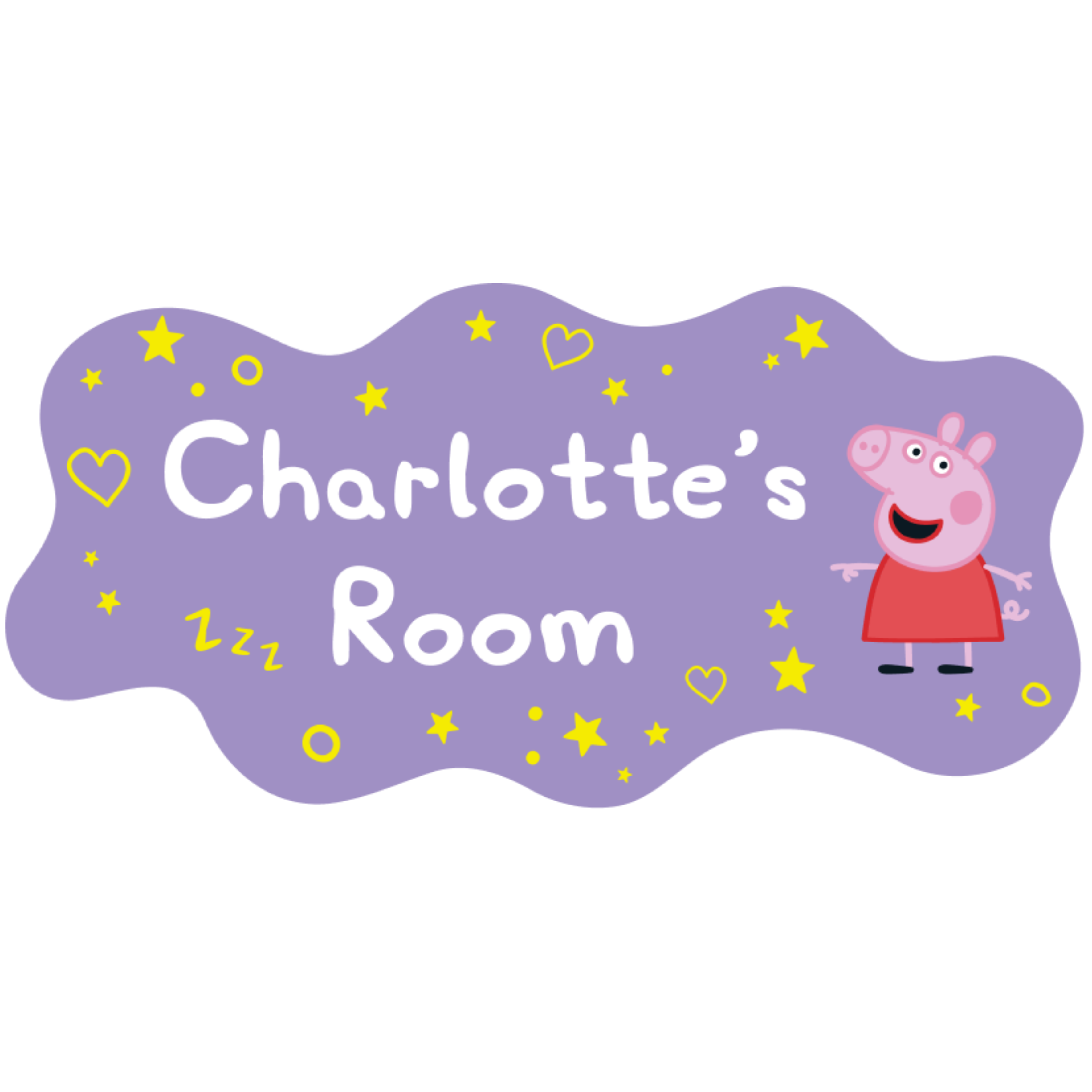 Personalised Peppa Pig™ Door Sign