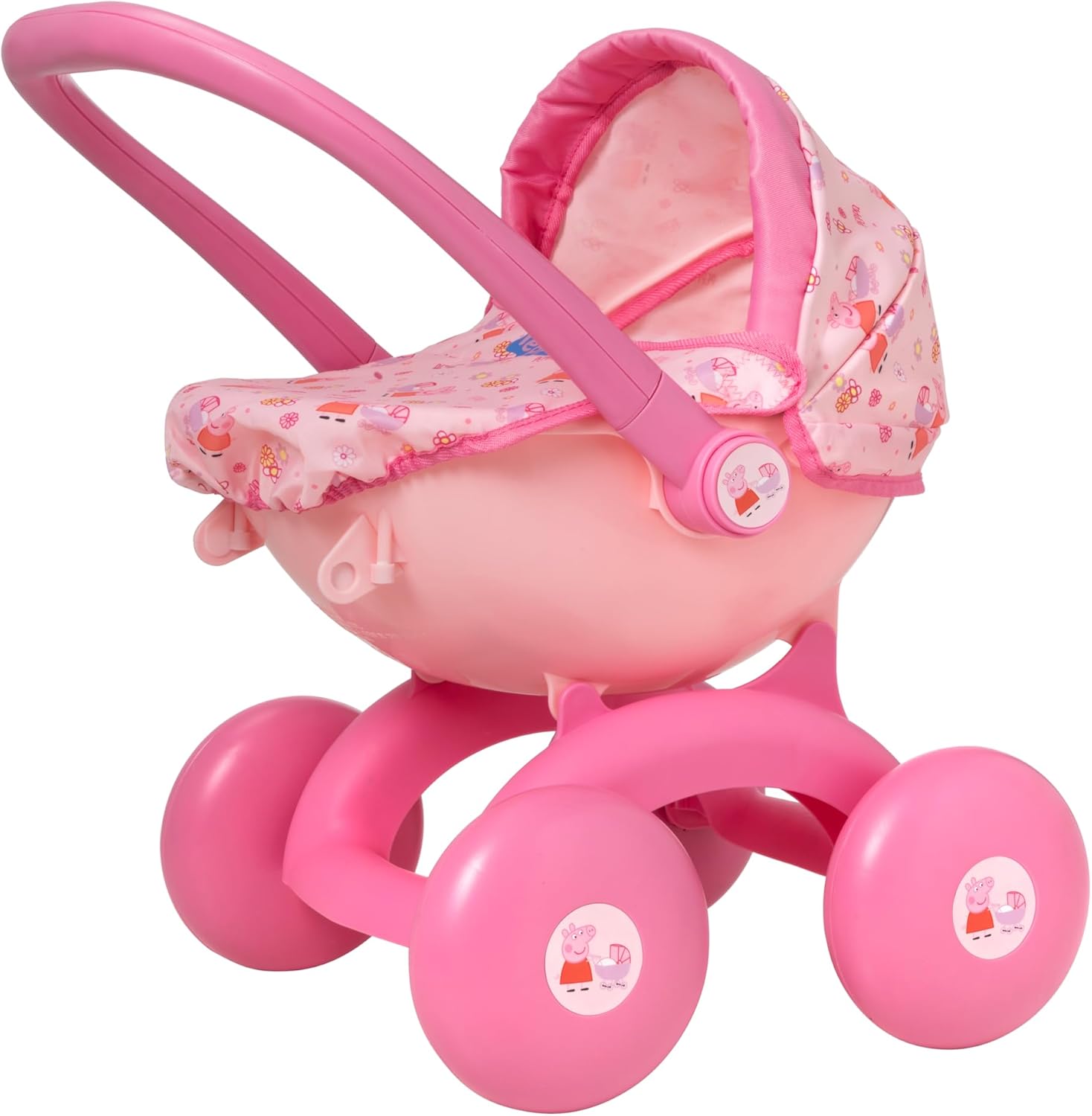 Peppa Pig 4-in-1 My First Pram – Official Toy Pushchair for Toddlers