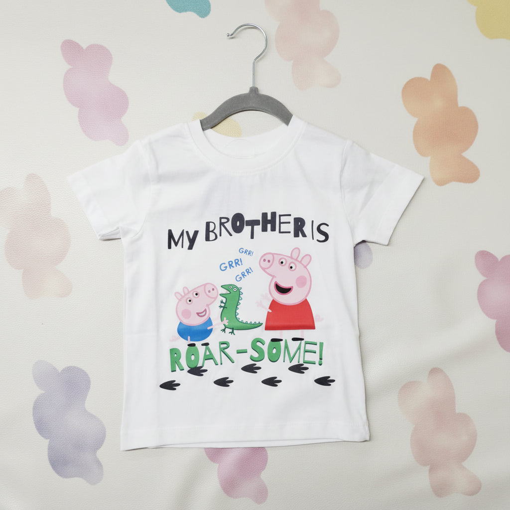 Peppa Pig My Brother Is Roarsome Kids T-Shirt