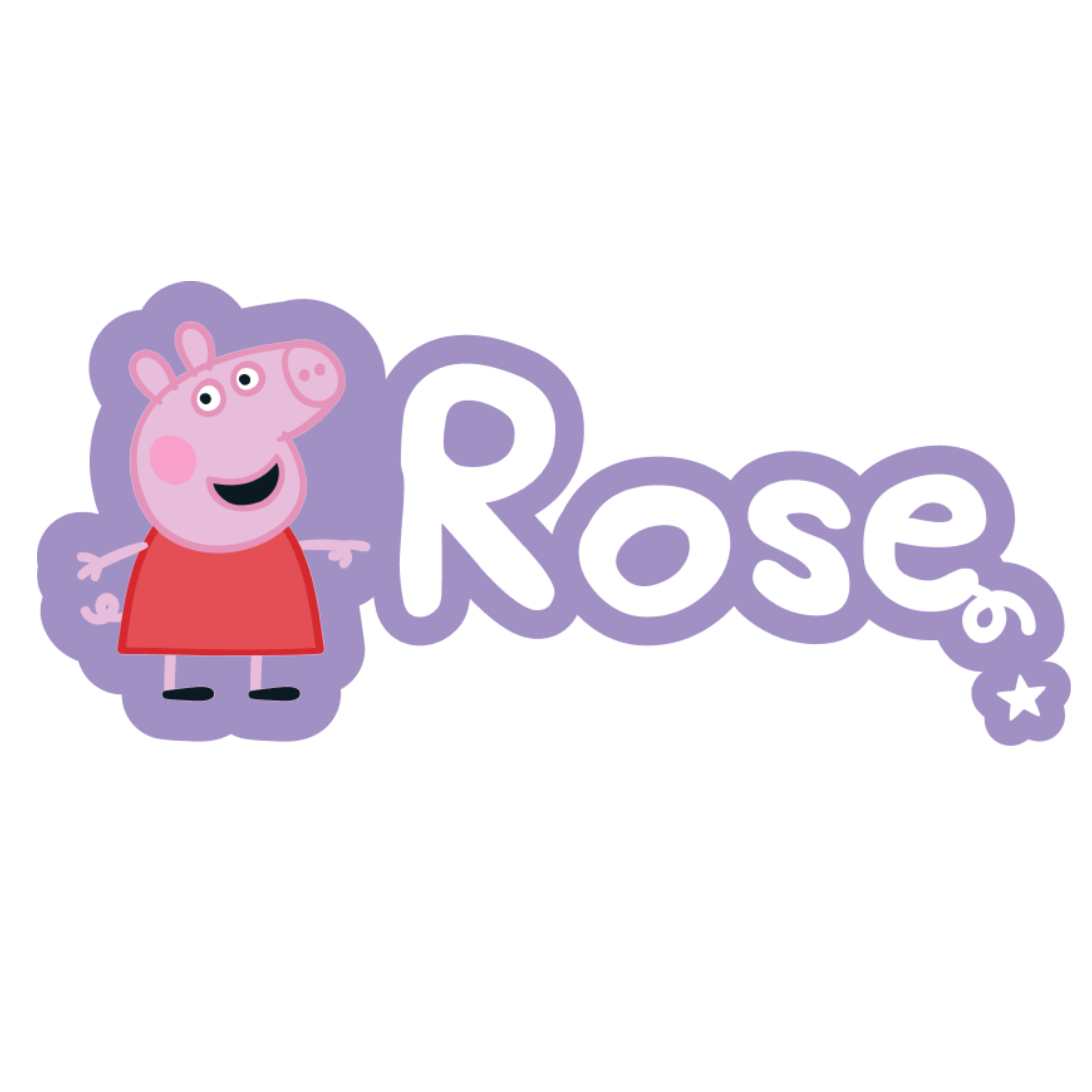 Personalised Peppa Pig™ Name Sign