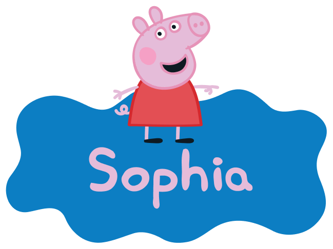 Personalised Peppa Pig™ Desk Sign
